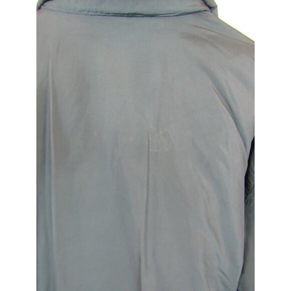 Eddie Bauer Women's Medium Dark Teal Goose Down Feather Coat Adjustable *flawed* - Picture 15 of 15